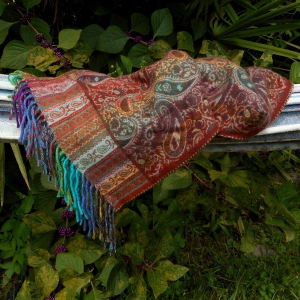Merona Multi-Colored 100% Acrylic Scarf - Picture 8 of 11